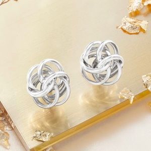 Ross - Simons Italian sterling silver love not earrings